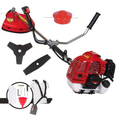 Imagem de Roçadeira Aparador de Grama À Gasolina Kawashima KW52-L 52cc Motor 2 T