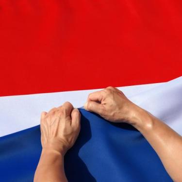Imagem de Bandeira Anley à prova de rasgos, dupla face, 3 camadas, Holanda, 90 x