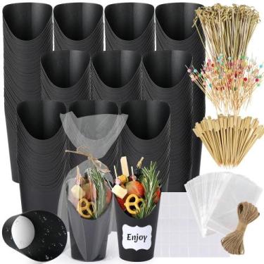 Imagem de Copos de charcutaria Woixiow 12 onças com palitos, palitos, bolsas e r