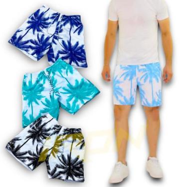 Imagem de Shorts Bermuda Tactel Masculina Praia Muricinho COQUEIRO 2 402 - IRON,