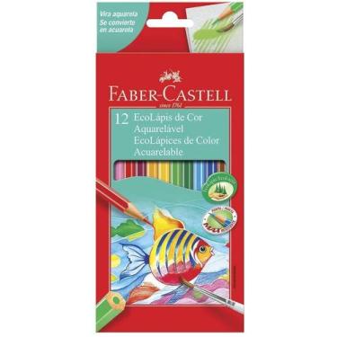 Imagem de Lápis de cor Faber Castell aquarelável com 12 cores