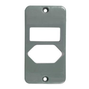 Imagem de Condulete-placa 1tecla+tom.abnt-cinza - INPOL