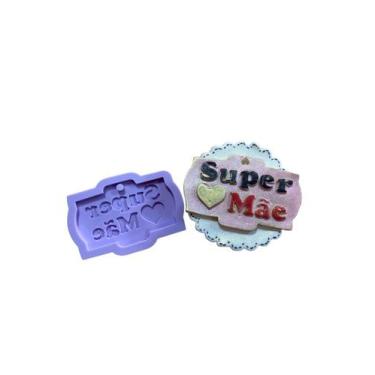 Imagem de R121 Molde de silicone dia das mães resina decorar - confeitaria dos m