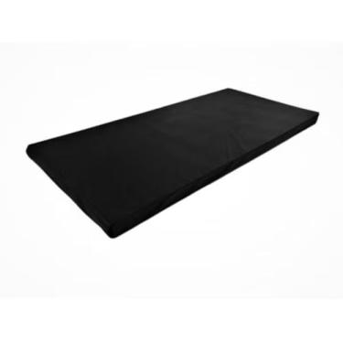 Imagem de Colchão de Espuma Preto, 100% Poliéster, Dobrável, Design Moderno