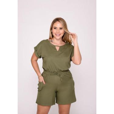 Imagem de Conjunto Feminino 7949 Army Green - Macaw, Army green, GG