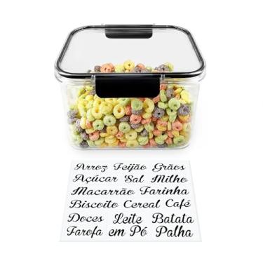 Imagem de Pote Hermético de Polietileno Organiza Clear 1,9L - Organização de Alimentos - Porta Mantimentos com Tampa Hermético