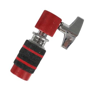 Imagem de Colaxi Suporte de prato de tambor de embreagem de chimbal prático de liberação rápida de alumínio fácil de instalar acessório de instrumento embreagem de, Vermelho