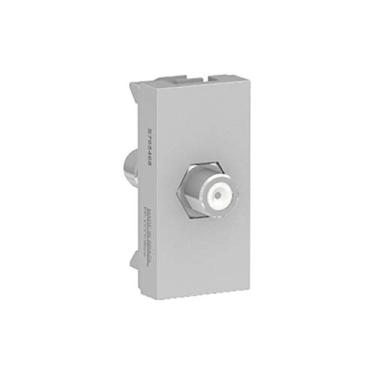 Imagem de Módulo Tomada Para Antena De Tv (Para Cabo Coaxial Tipo F) Alumínio Orion S70546874, Schneider Electric