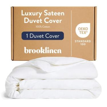 Imagem de Capa de edredon Brooklinen Luxury Sateen 100% algodão Full/Queen