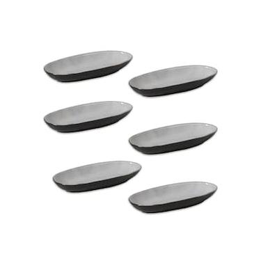 Imagem de Conjunto de Travessas Ovais Grandes Porto Brasil Orgânico Dust 32x16cm - 4 Peças