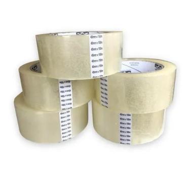 Imagem de Fita Adesiva Transparente 45mmx100m Kit 5 Unidades - Alltape