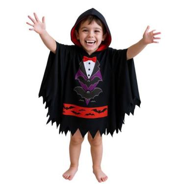 Imagem de Capa Fantasia Halloween Menino Vampiro Tam 2 ao 14 - anjo da mamãe, Pr