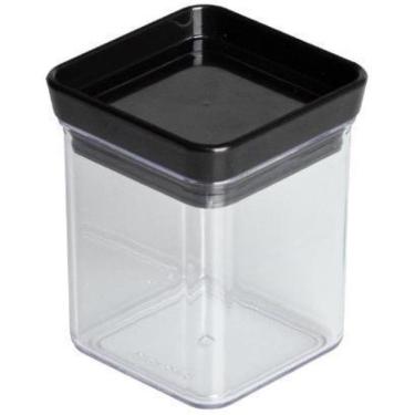 Imagem de Mini Pote Hermetic Lumini Quadrado Black 180 Ml Paramount