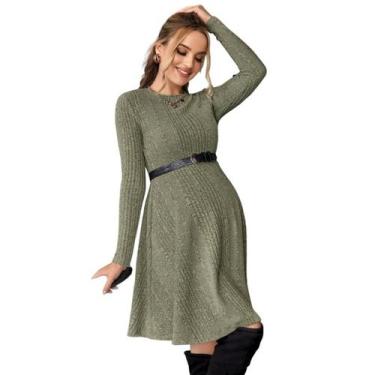 Imagem de Vestido ideal de inverno e outono para mulheres com Bucaners modelo I0