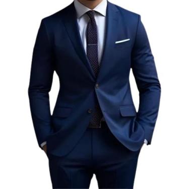 Imagem de Terno Italiano Slim Blazer Todas As Cor  Imperdível - Fressart, Azul, 