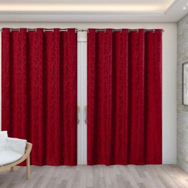 Imagem de Cortina Jacquard Original Semi Blackout 4M Larg. Por 2,70 Altura com I