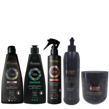 Imagem de Kit Shampoo, Condicionador, Spray Day After Arvensis + Seiva e Máscara Mutilfuncinal Raise - ARVENSIS E RAISE