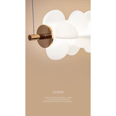 Imagem de Pendente Linear Cloud 1xled 40w Dourado