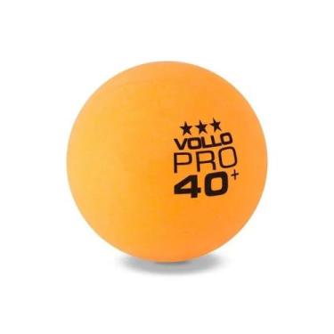 Imagem de Bola de Tênis de Mesa Laranja 3 Estrelas 6 Unidades Vollo, Laranja