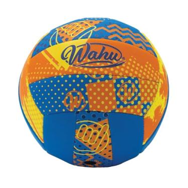 Imagem de Wahu Bola de sinuca 100% impermeável para vôlei de praia, futebol e muito mais, bola de água redonda de 16,5 cm para jogos de esportes de praia e piscina, laranja