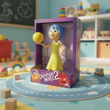 Imagem de Boneco Vinil Articulado Alegria Divertidamente 2 Disney Pixar Líder Br