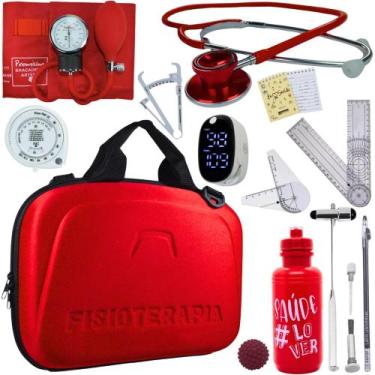 Imagem de Kit Fisioterapia Maleta Goniometro Martelo Buck Completo - Love Saude,