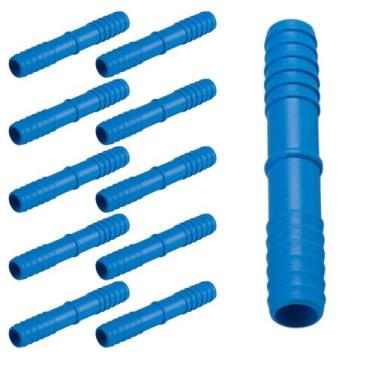 Imagem de Kit 10 União De Emenda De 3/8 Pol P/ Mangueira De Irrigação - Rebouças