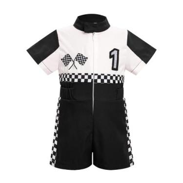 Imagem de Fantasia de piloto de corrida para bebês, macacão infantil IMEKIS 12-1
