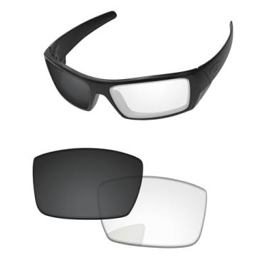 Imagem de PapaViva Lentes de substituição para óculos de sol Oakley Gascan OO9014, Eclipse Fotocromático antiembaçamento, Gascan