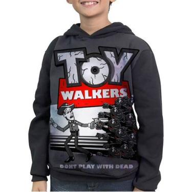 Imagem de Casaco Moletom Infantil Toy Story The Walking Dead - smoke, Preto, 6