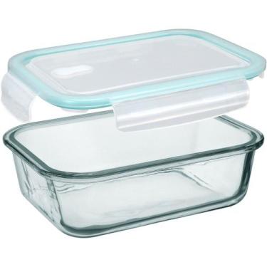 Imagem de POTE MANTIMENTOS HERMÉTICO VIDRO TEMPERADO 1L 6x19x14cm TRANSPARENTE -