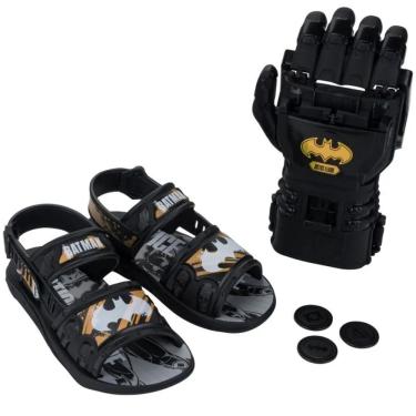 Imagem de Sandália Menino Grendene Kids Batman Preto/Amarelo 23263