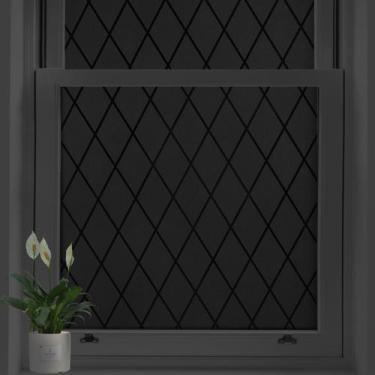 Imagem de Película de janela bofeifs Blackout UV Blocking Lattice 75x200cm