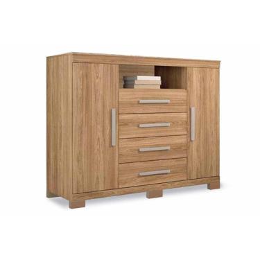 Imagem de Cômoda de Quarto Master c/ 2 Portas 1 Nicho e 4 Gavetas Atacama - Santos Andirá