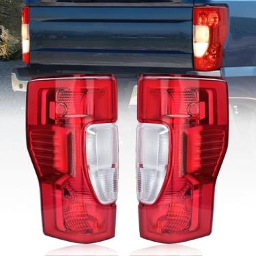 Imagem de Nilight Conjunto de lanterna traseira compatível com 2020 2021 2022 Ford F250 F350 Super Duty Non Blind Spot Halogênio tipo lanterna traseira do motorista e lado do passageiro