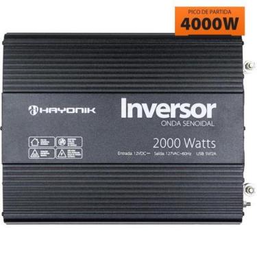 Imagem de Inversor De Onda Senoidal 2000w 12vdc-127v Pw21-2 Off Grid Hayonik [f003]