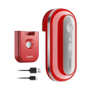 Imagem de Canslab Abridor de latas elétrico retrô, vermelho