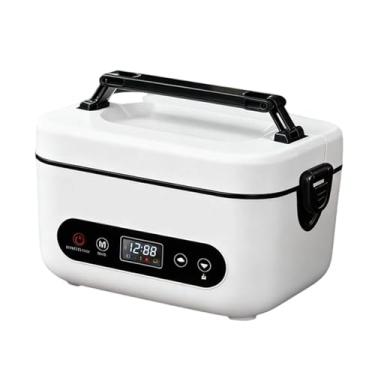 Imagem de Generic Lancheira elétrica sem fio, portátil, recipiente em aço inoxidável 304, aquecedor de alimentos para escritório e camping, Branco