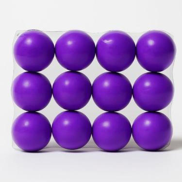 Imagem de Kit 12 Bolinhas Anti Stress Roxas Para Pilates Fisioterapia e Exercíci