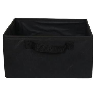 Imagem de Caixa Organizadora Premium, preta TNT 80g e Cardboard, Preta, 42x28x15cm/28x28x15cm/28x15x28cm, Capacidade 15kg, para Closet, Armário e Escritório (M)