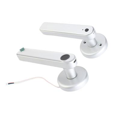 Imagem de aqxreight Lupa de Porta Inteligente Trava Com Impressão Digital e Acesso à Senha para Entrada Sem Chave Em Casa, Hotel ou Escritório (Prata)