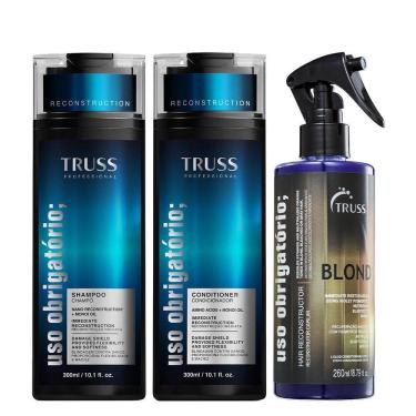 Imagem de Truss Uso Obrigatório Kit Shampoo Condicionador E Blond