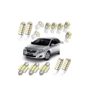 Imagem de Kit Lâmpadas Led Toyota Corolla 2009 A 2016 Super Branca