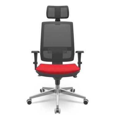 Imagem de Cadeira Brizza Presidente Tela Vermelho