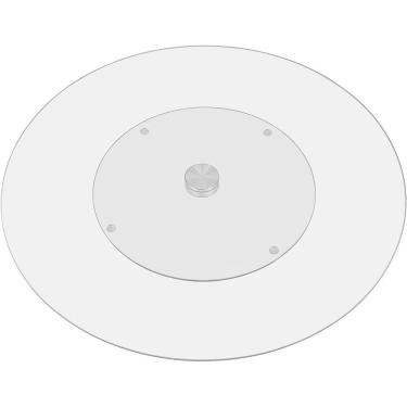 Imagem de Bailarina Prato Para Servir 2X45X45Cm Vidro Transp Giratorio