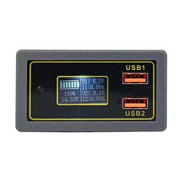 Imagem de barenx 12V 24V Dual USB DC LED Display digital automotivo voltímetro monitor de bateria