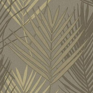 Imagem de Papel De Parede Tissé Folhagem Marrom 20704