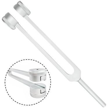 Imagem de Diapasão Médico Inox Medicina Avaliação Audiológica Com Fixador Estági