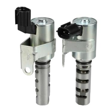 Imagem de uxcell 1 par de solenoide de temporização de válvula variável esquerda direita VVT para Toyota Altezza SXE10 1999-2005 Válvula de controle de óleo do eixo de cames do motor nº 1533074030/1533074040