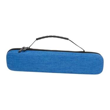 Imagem de Kokiya Bolsa de viagem para chapinha de cabelo em EVA com alça, estojo rígido para guardar chapinha e modelador de cachos. Ideal para cabeleireiros e outros, Azul